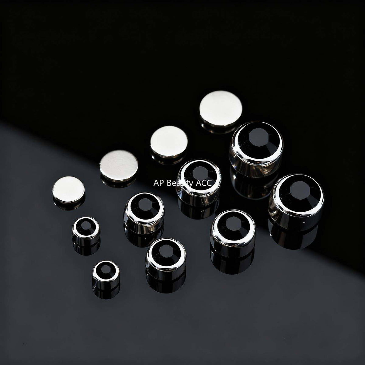 G관 - 플라스틱 소재 큐빅 귀찌 귀걸이 [ES-331] 25.12-1