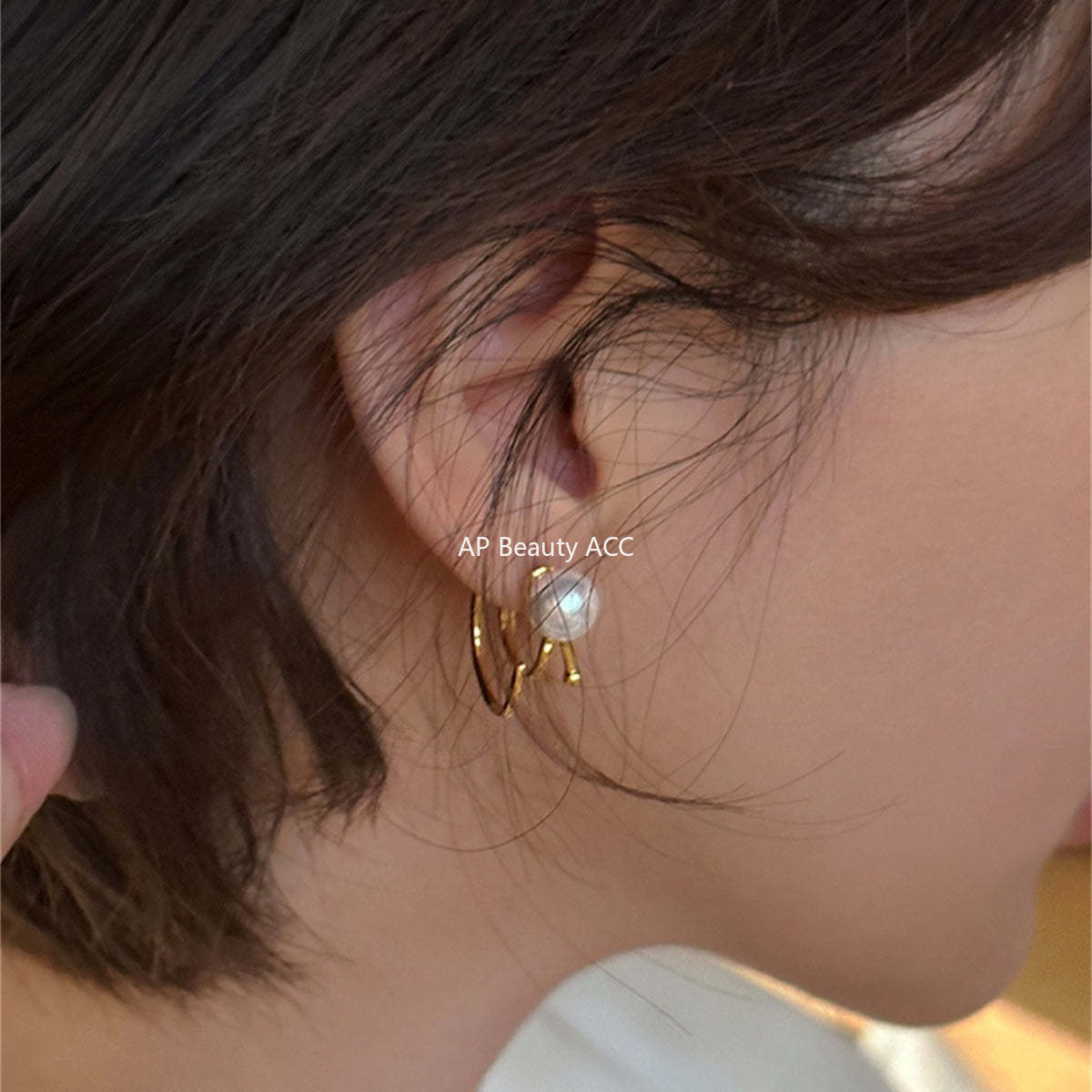 A관 - 925 은침 심플 라인 진주 스터드 귀걸이 [EH-4026] 25.10-4