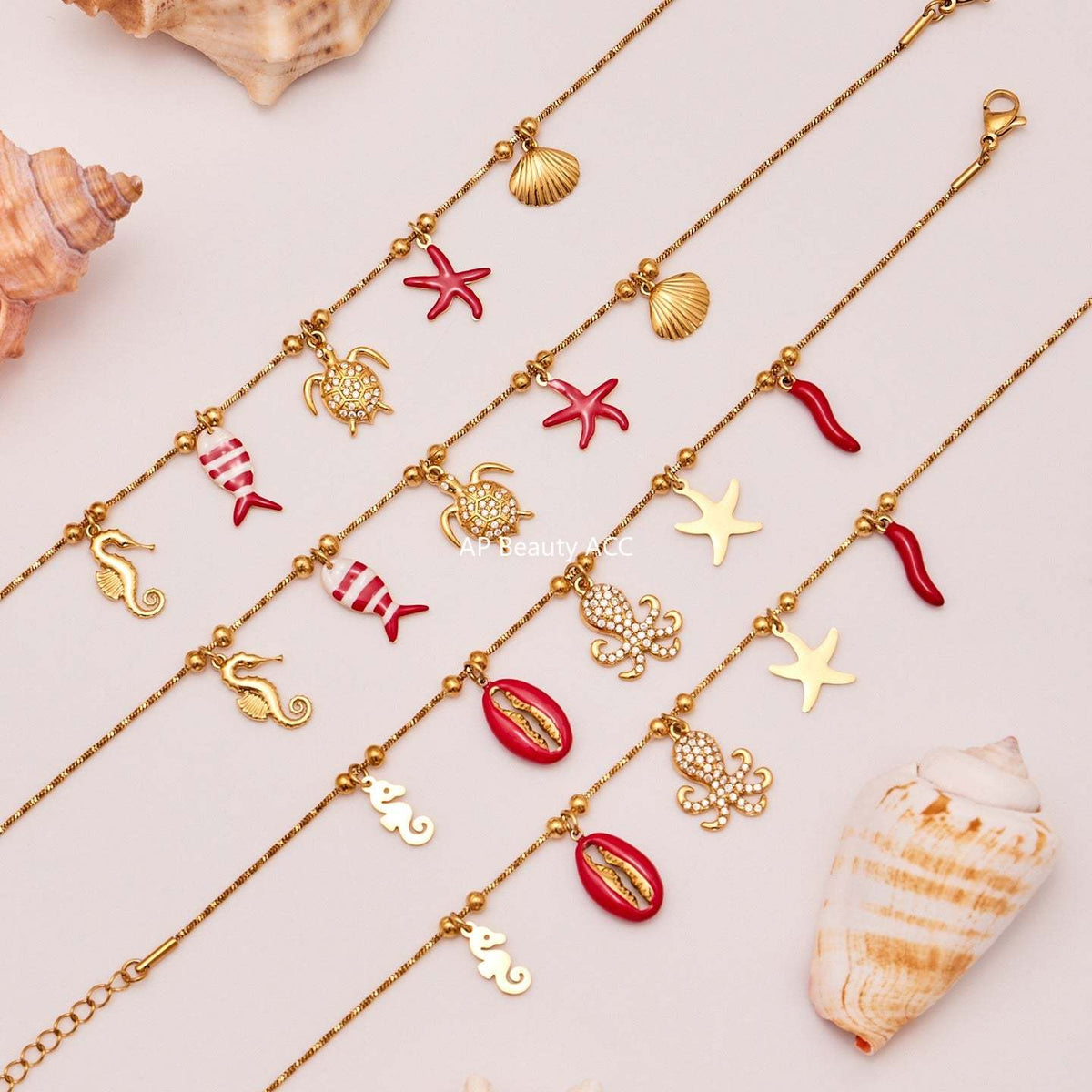 D관 - 스테인리스 스틸 문어 물고기 큐빅 펜던트 목걸이 팔찌 귀걸이 [TXP441] 25.10-4