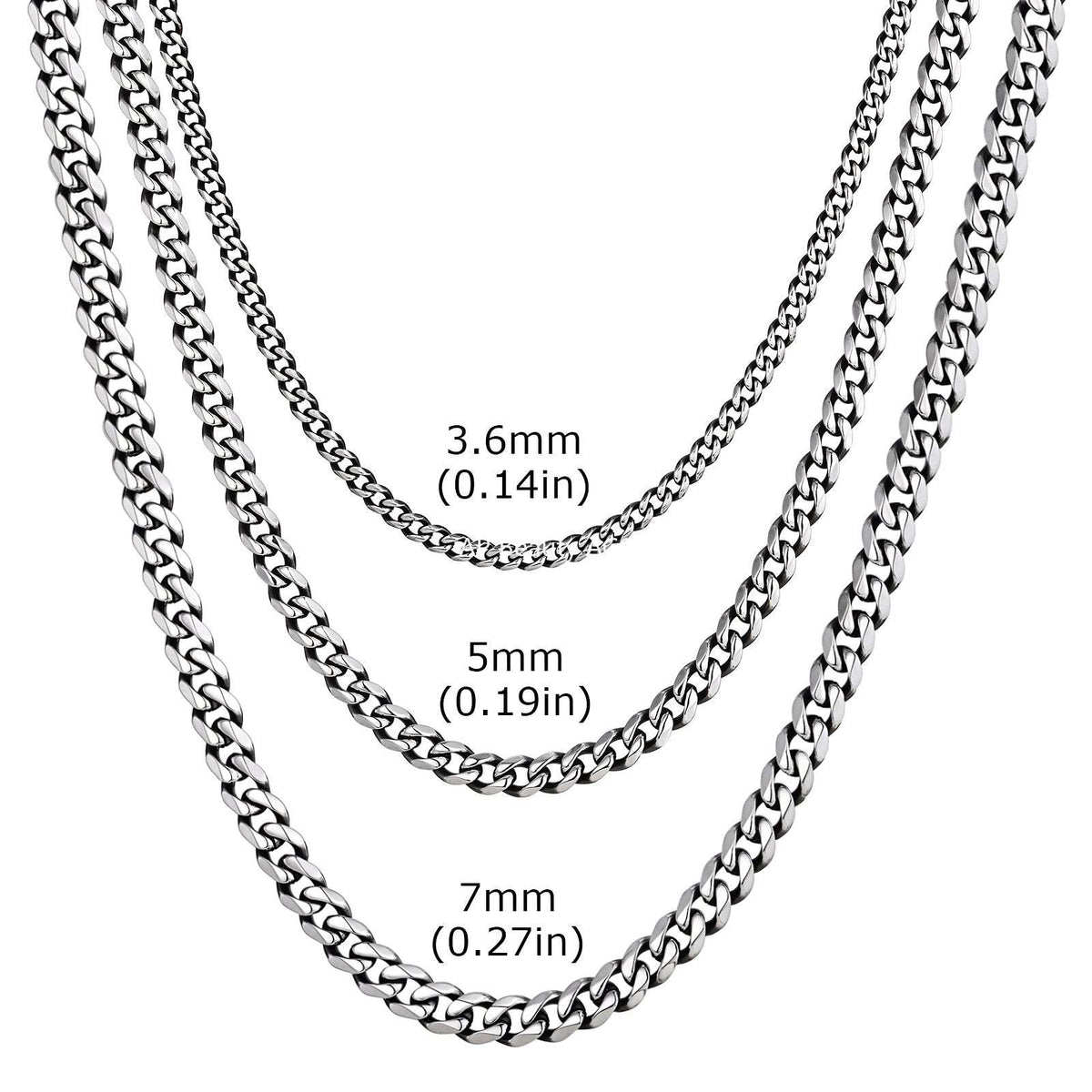 G관 - 스테인리스 스틸 볼드 빈티지 체인 목걸이 [NC-529] 25.10-5