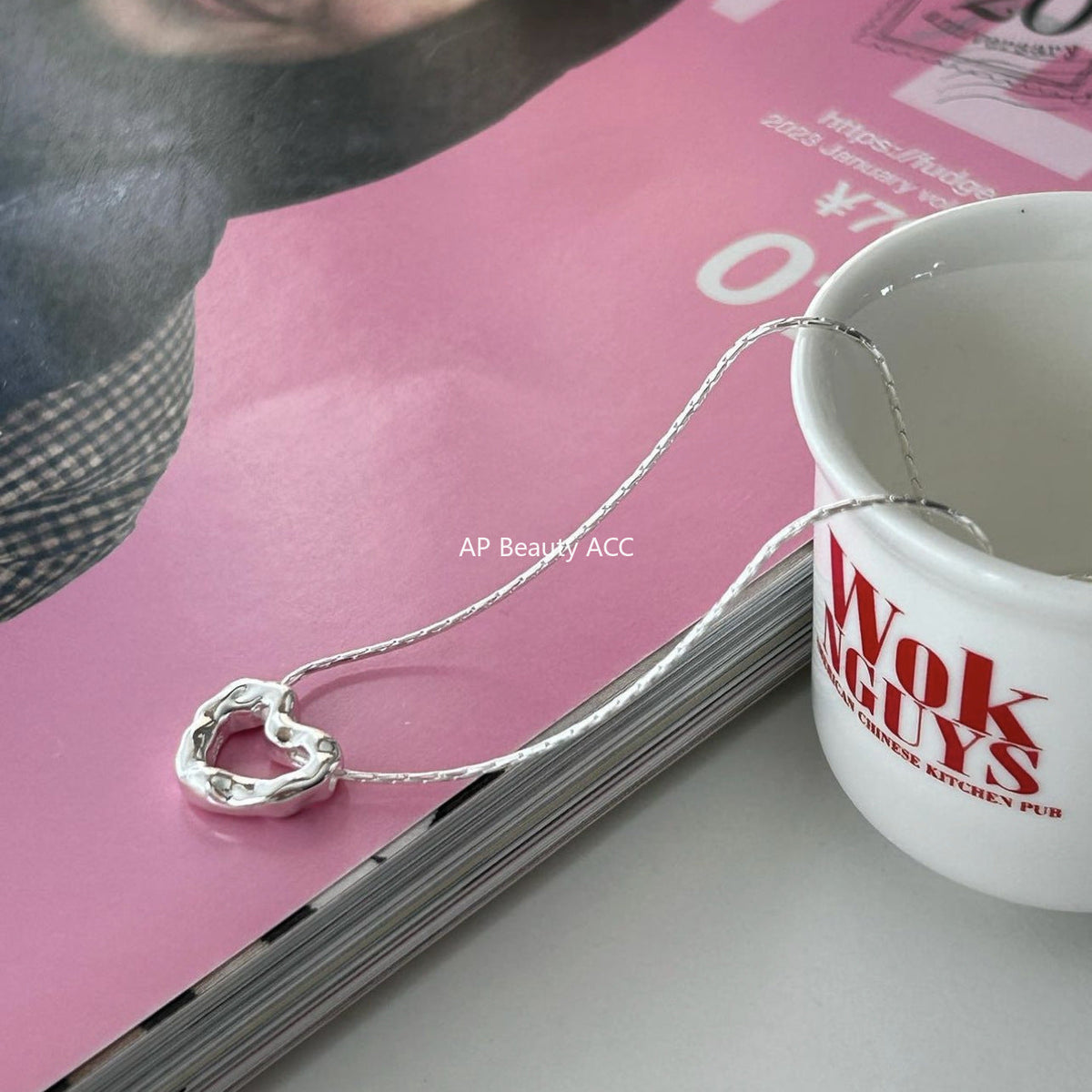 F관 - 925 실버 하트 펀칭 펜던트 목걸이 [B1237] 25.10-3