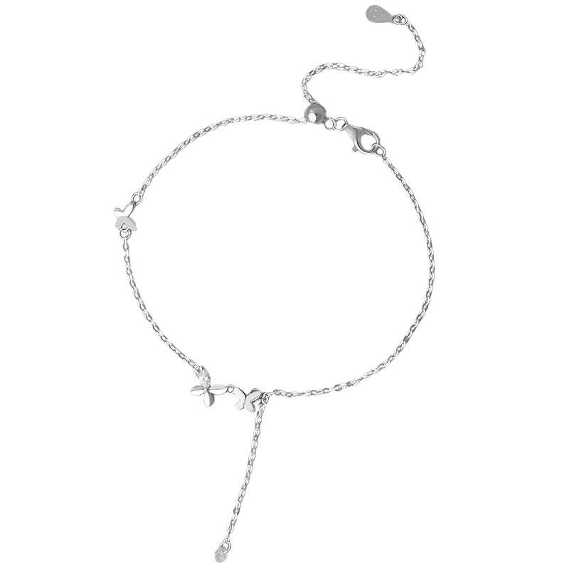 B관 - 925 실버 나비 디자인 체인 드롭 팔찌 [YC5115SL_1] 25.10-5