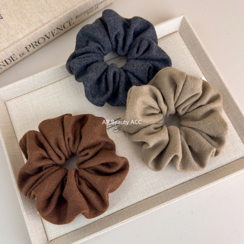 E관 - 부드러운 니트 단색 대형 곱창 헤어밴드 [27576] 25.10-3