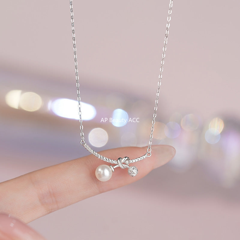 B관 - 999 실버 진주 매듭 펜던트 목걸이 [YC2083N_1] 25.10-3