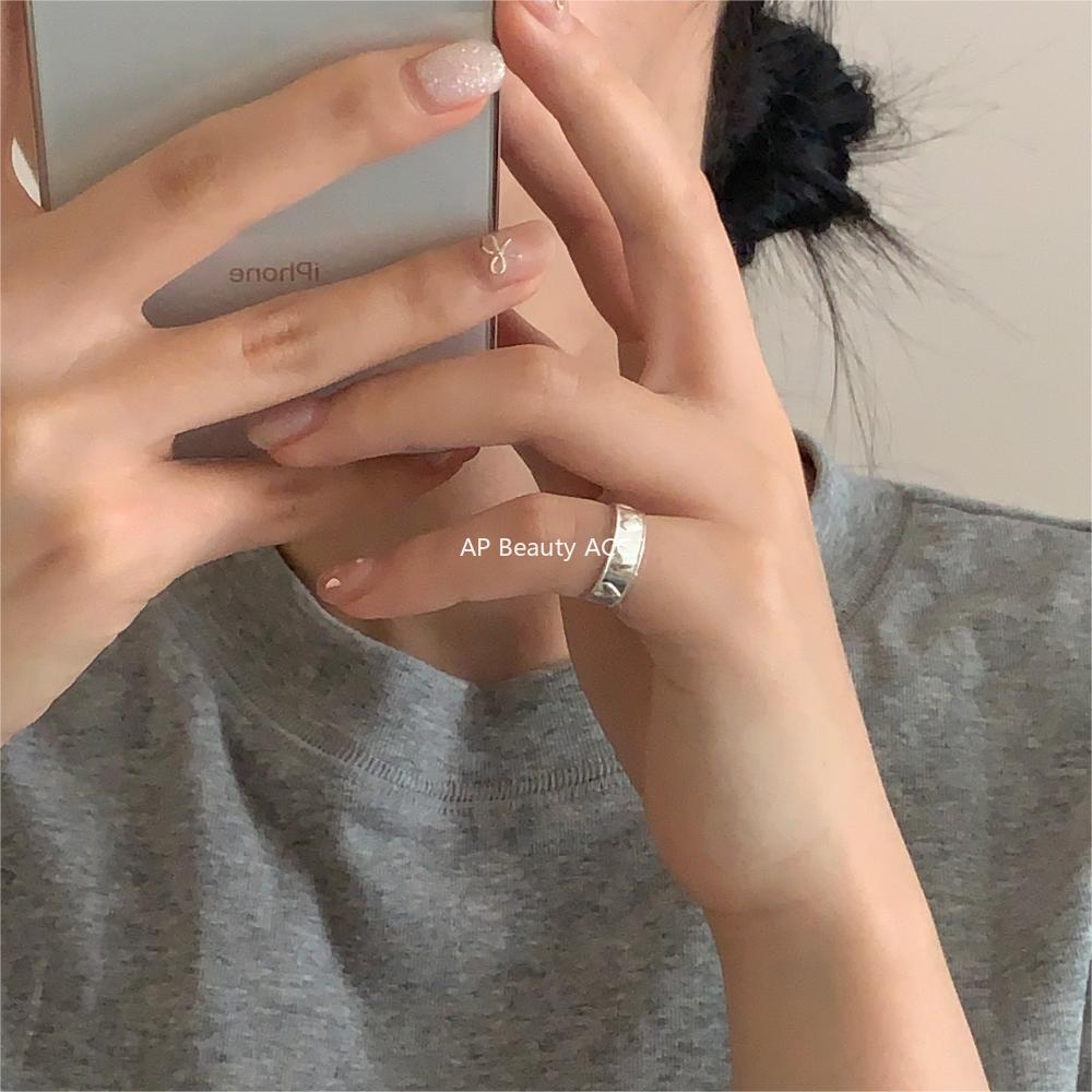 F관 - 925 실버 하트 디자인 와이드 오픈형 반지 [J1986] 24.07-2