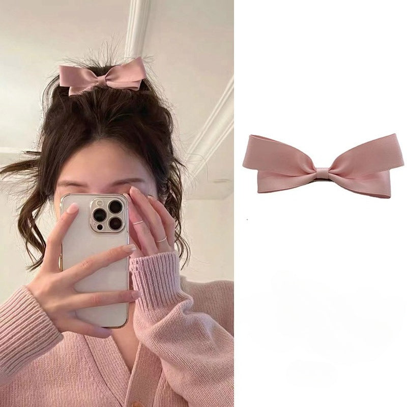 E관 - 입체 패브릭 리본 디자인 헤어핀 [21509] 25.10-2