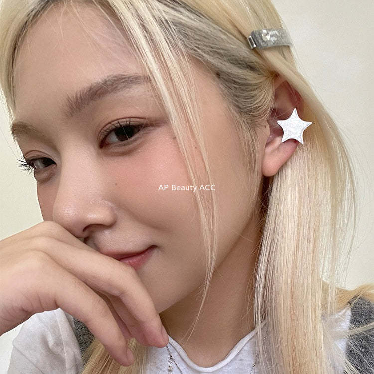 A관 - 샌딩 오각별 디자인 이어커프 귀걸이 [EJ-49] 25.12-1