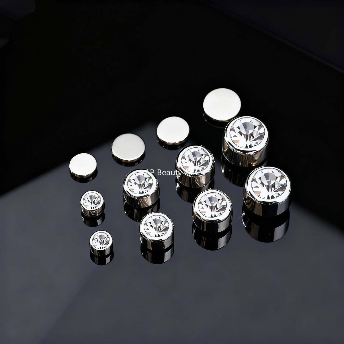 G관 - 플라스틱 소재 큐빅 귀찌 귀걸이 [ES-331] 25.12-1