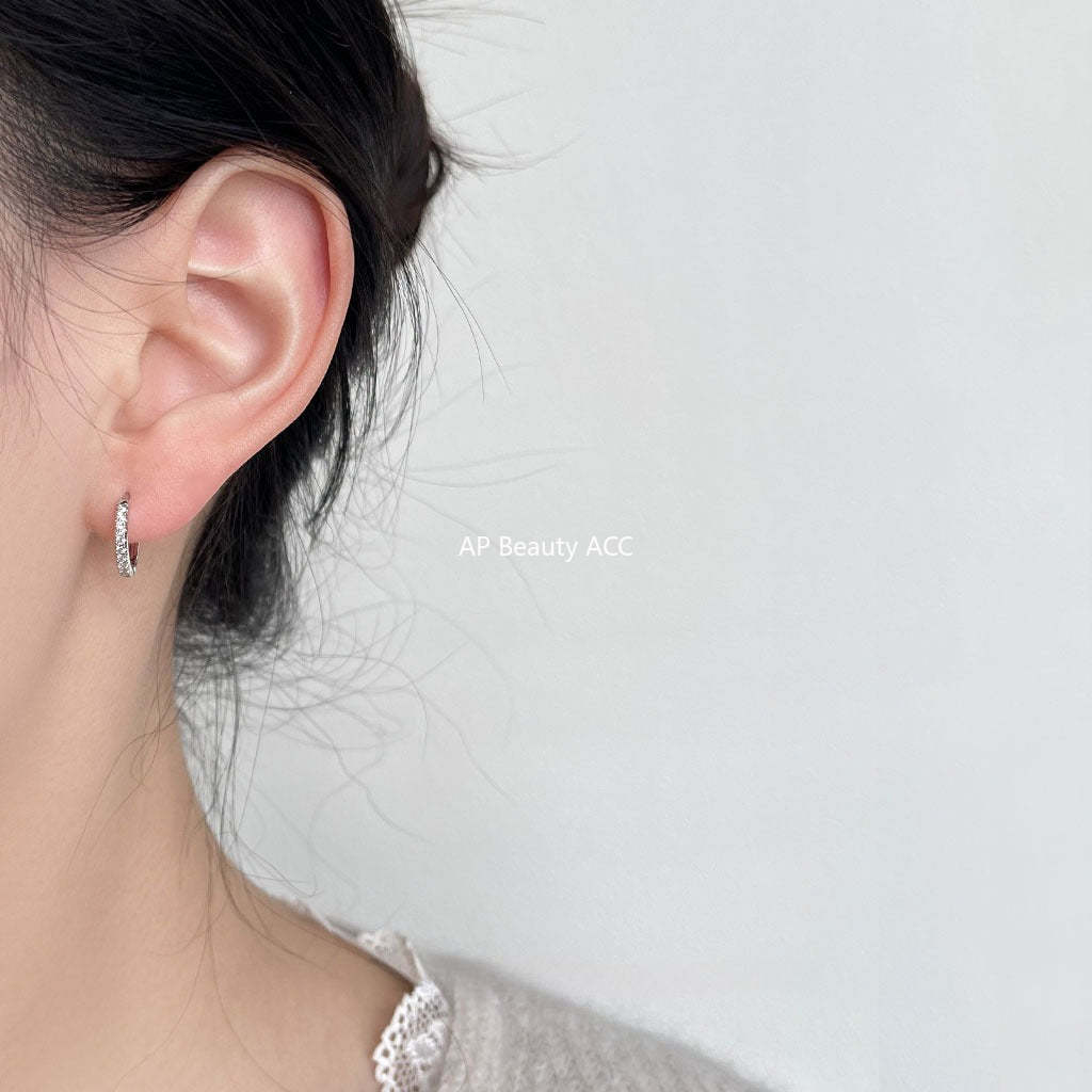 C관 - 미세 큐빅 장식 귀걸이 데일리 귀걸이 [3608-3609] 24.01-4