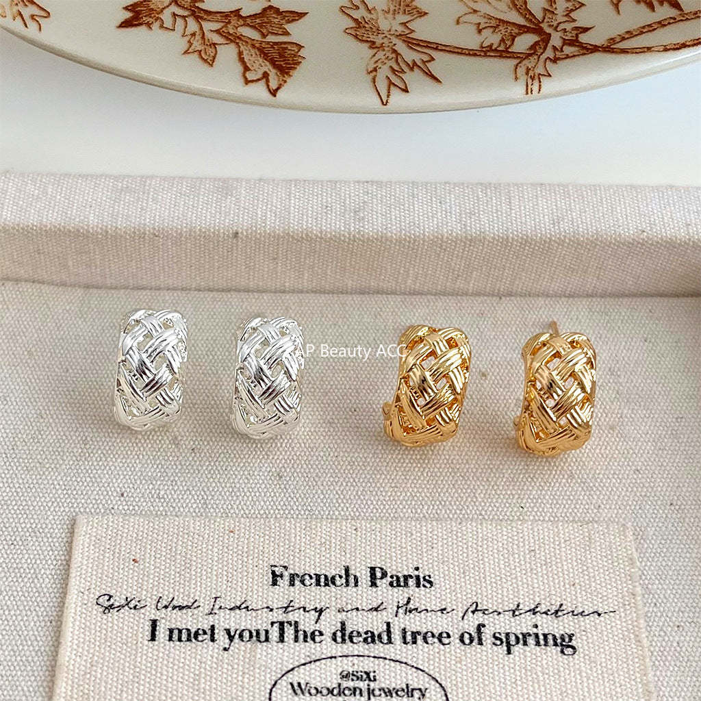 C관 - 기하학 뚫림 세련된 귀걸이 [4450-4451] 24.07-2