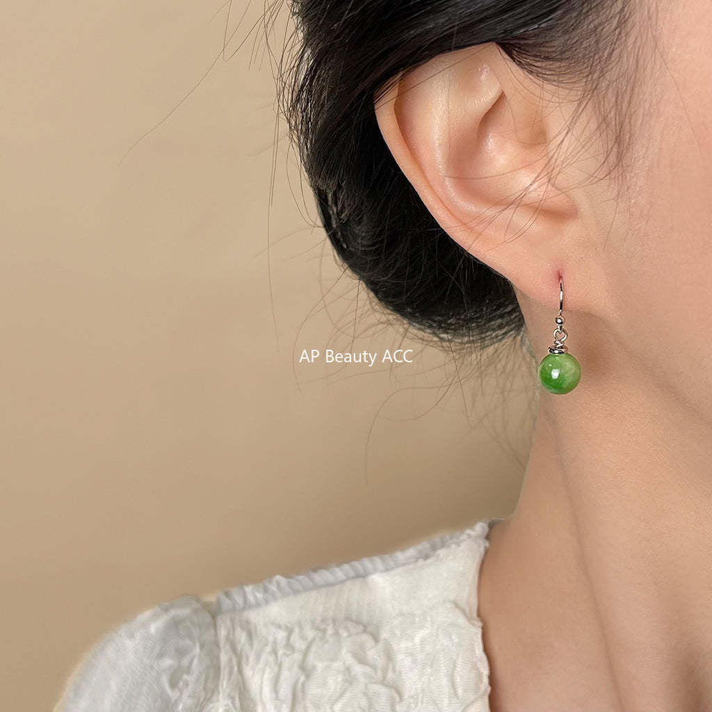 C관 - 천연석 자수정 심플 귀걸이 [5557-5564] 25.02-2