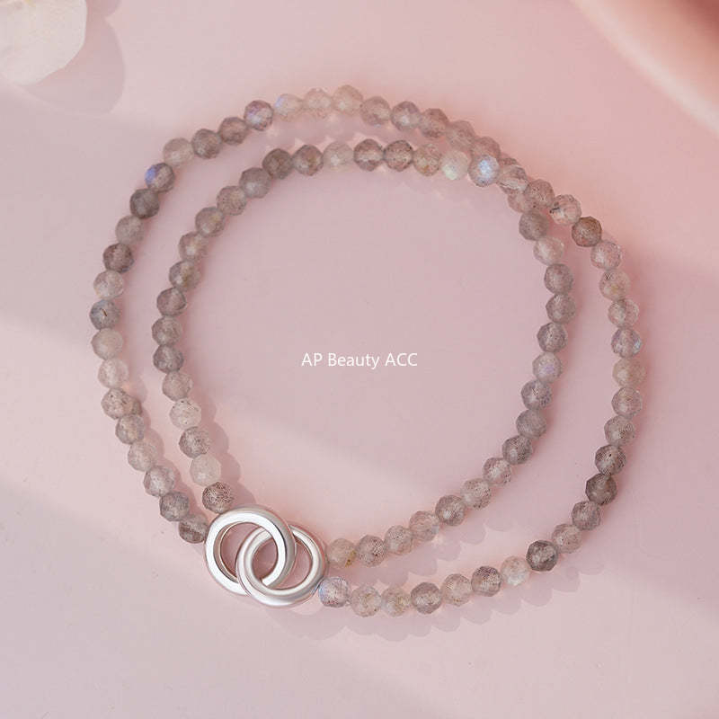 B관 - 925 실버 흑마노 문스톤 비즈 커플 팔찌 [YC5206SL_1] 25.10-5