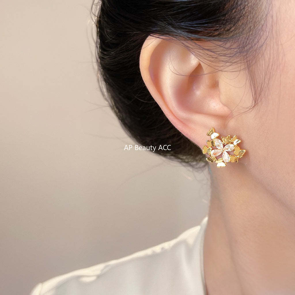 C관 - 나비 큐빅 925 은침 귀걸이 [7156] 25.11-4