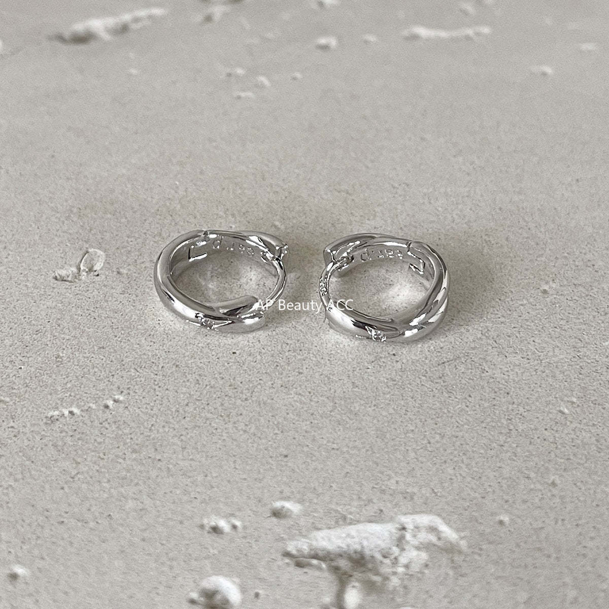 A관 - 크로스 심플 디자인 925 은침 귀걸이 [EH-4344] 25.12-2