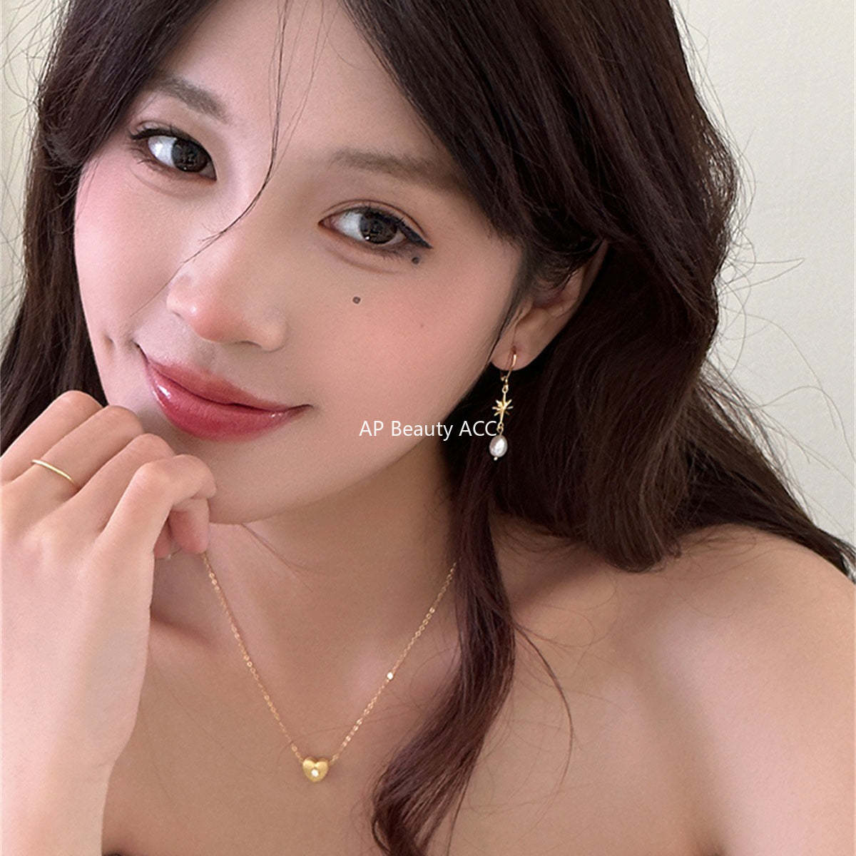 A관 - 925 은침 팔각별 진주 드롭 귀걸이 [EH-4000] 25.10-2