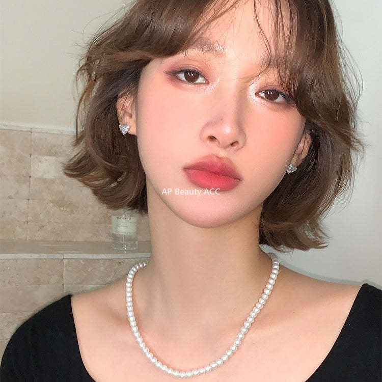 A관 - 입체 삼각형 모양 풀큐빅 스터드 귀걸이 [EH-4321] 25.12-3