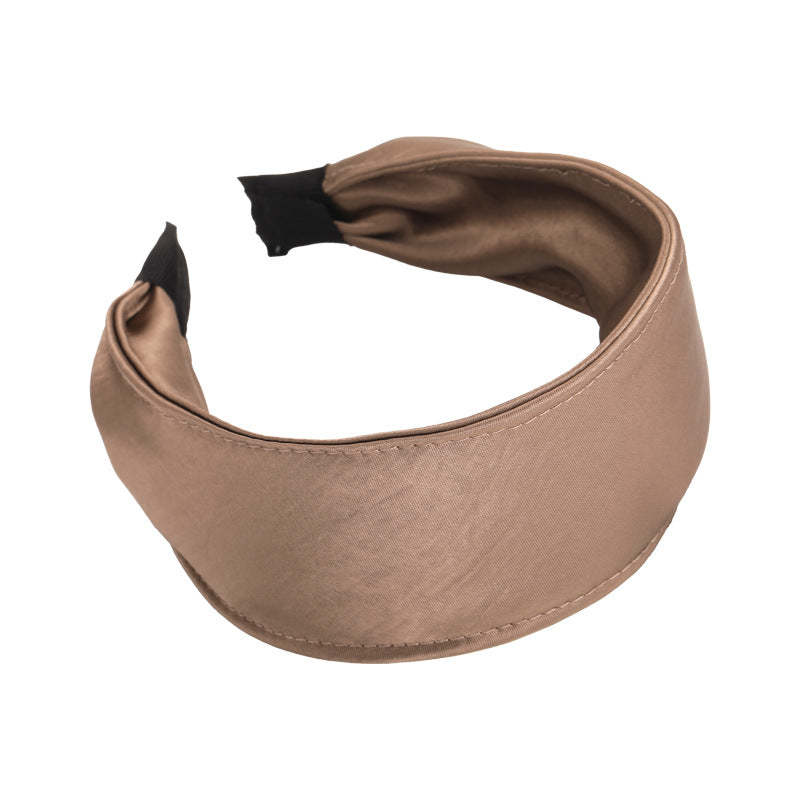 E관 - 새틴 패브릭 와이드 머리띠 [27515] 25.09-4