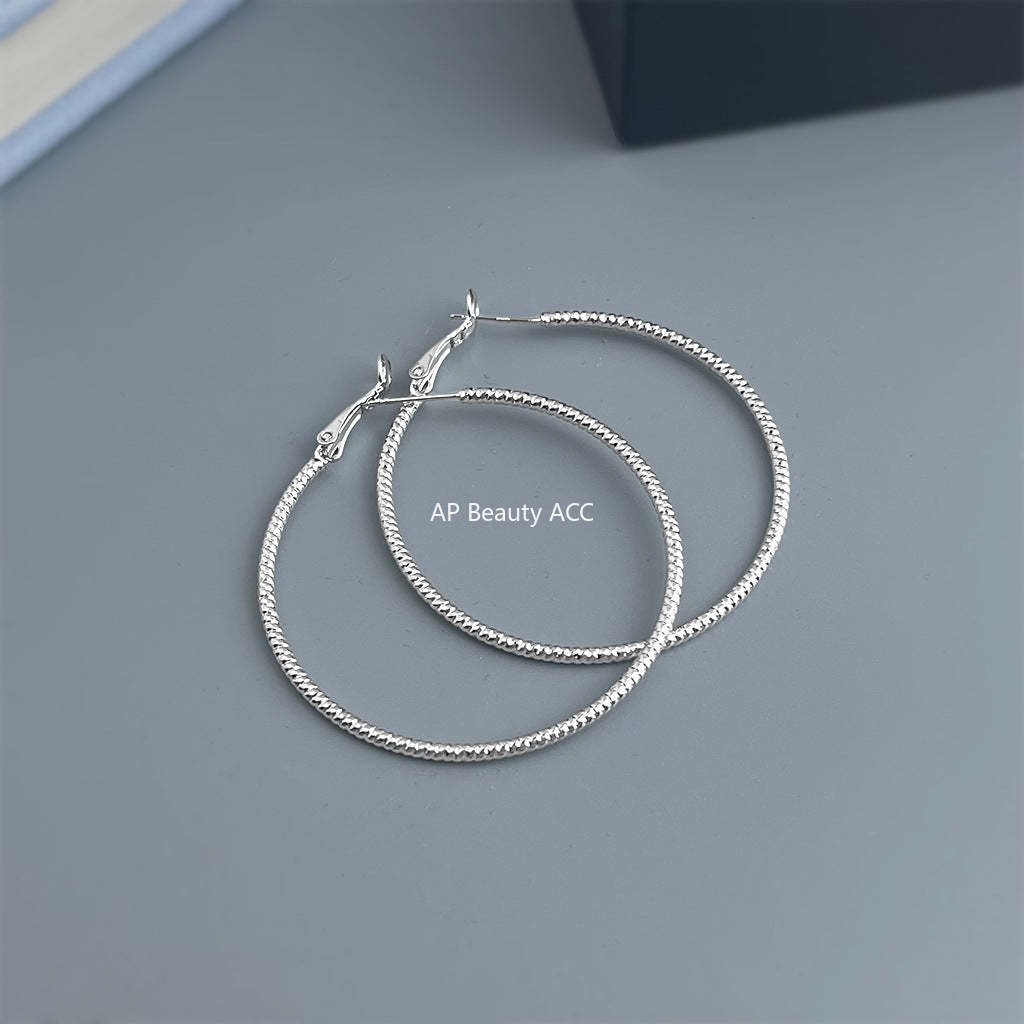 C관 - 대형 후프 링 925 은침 귀걸이 [7165-7172] 25.11-4