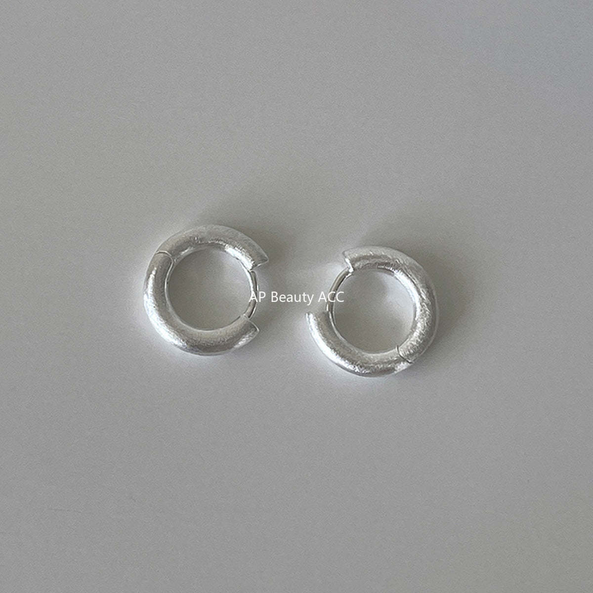 A관 - 샌딩 심플 링 925 은침 귀걸이 [EH-4318] 25.12-2