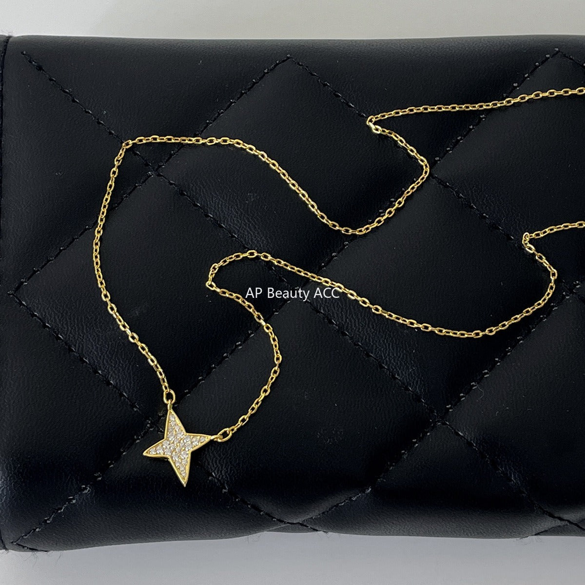 A관 - 925 실버 큐빅 별 펜던트 목걸이 [XL-1229] 25.11-1