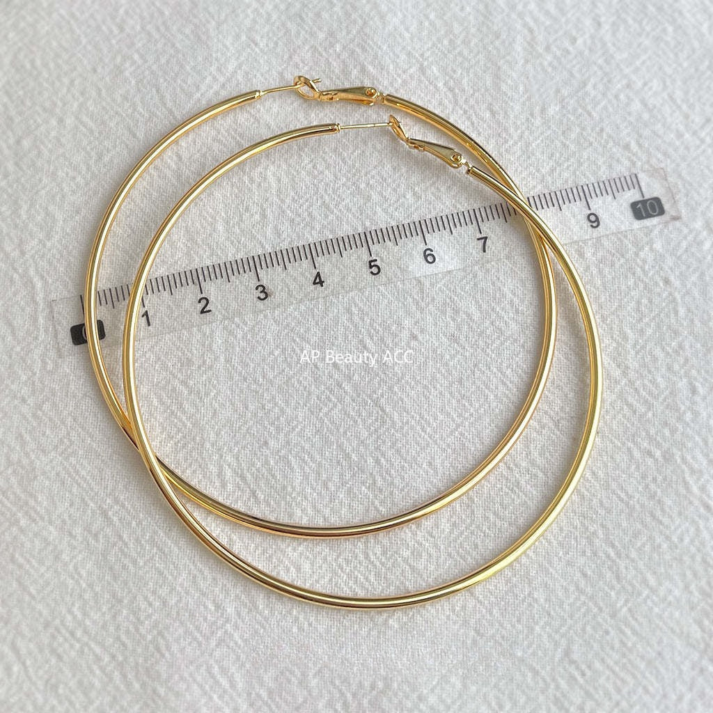 C관 - 와이드 원형 디자인 925 은침 링 귀걸이 [7120-7131] 25.11-3