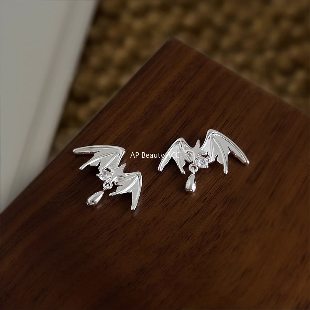 C관 - 925 은침 핸드메이드 천사 날개 별 디자인 귀걸이 [6902] 25.10-2