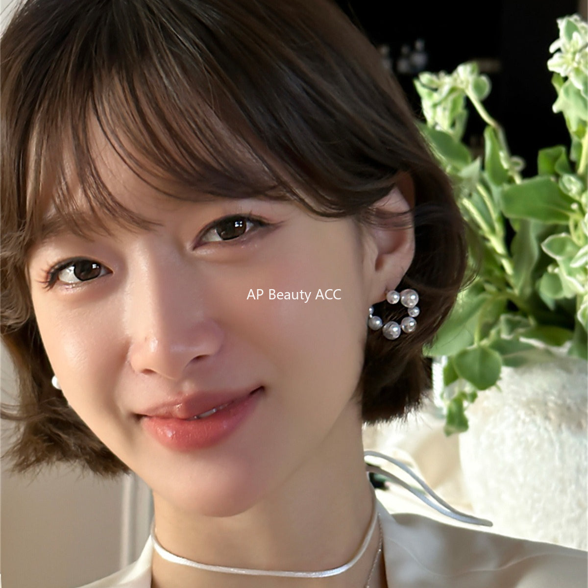 A관 - 925 은침 불규칙 진주 링 귀걸이 [EH-3979] 25.10-1