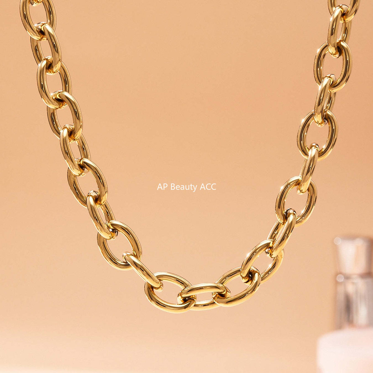 D관 - 볼드 O체인 18K 도금 스테인리스 스틸 목걸이 팔찌 [TXP465] 25.11-3