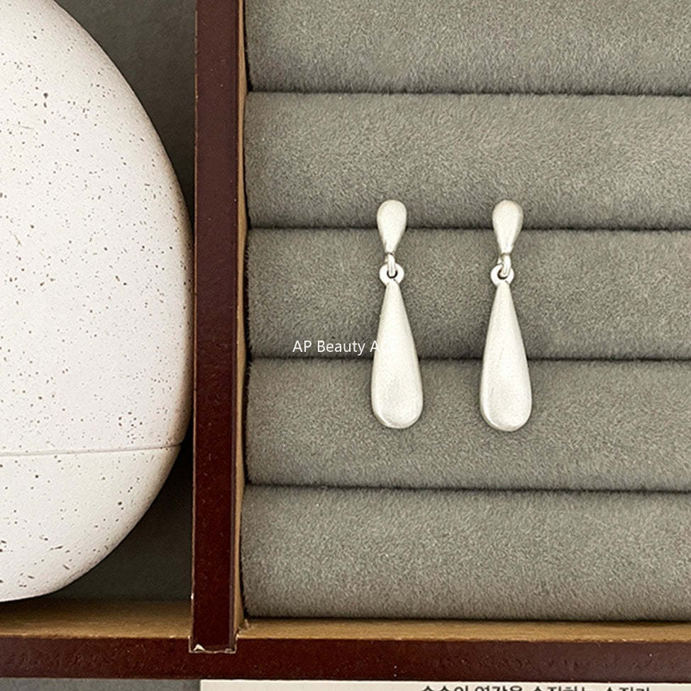 A관 - 샌딩 드롭 물방울 디자인 귀걸이 [EH-4104] 25.10-4