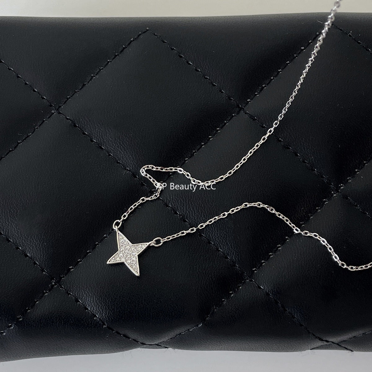 A관 - 925 실버 큐빅 별 펜던트 목걸이 [XL-1229] 25.11-1
