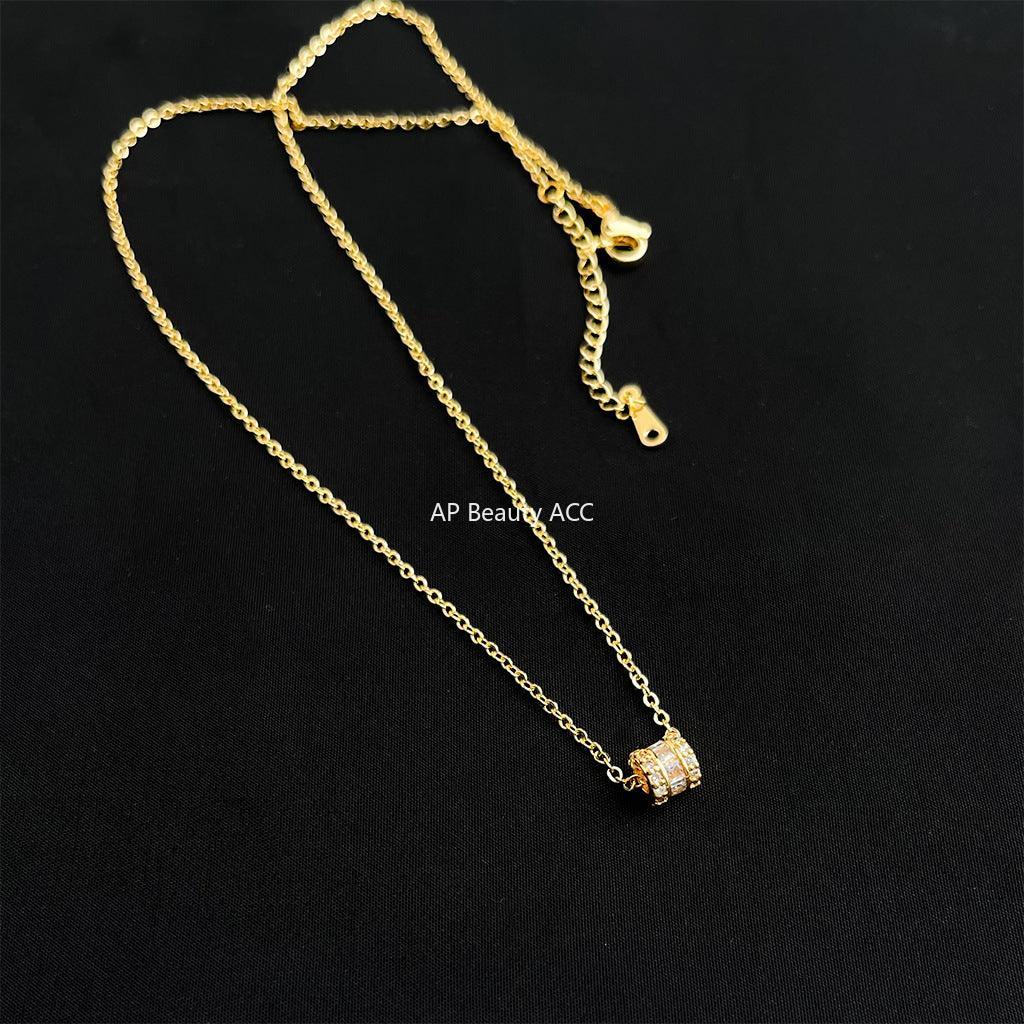 C관 - 큐빅 펜던트 18K 도금 목걸이 [5746-5750] 25.04-2