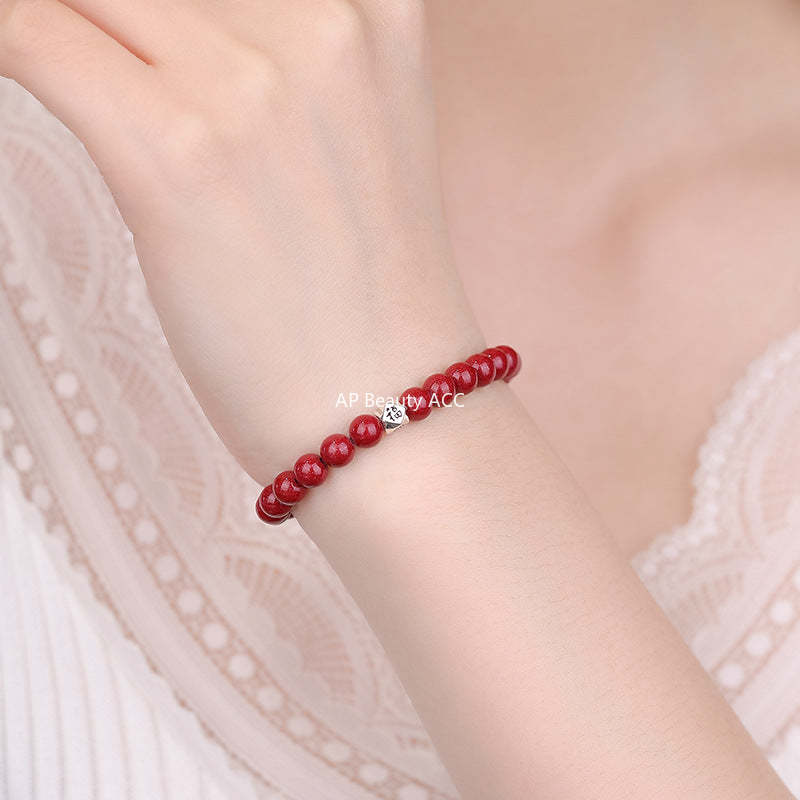 B관 - 염주 디자인 복 925 실버 팔찌 [YC4380SL_1] 25.11-3