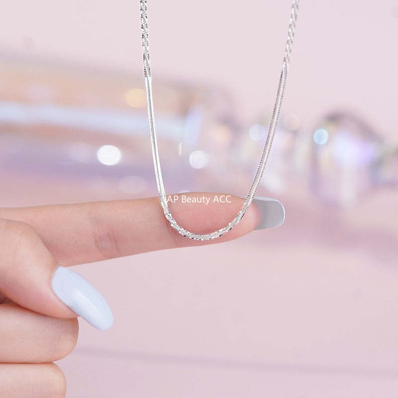 B관 - 925 실버 물결빛 목걸이 [YC0671N_1] 25.10-2