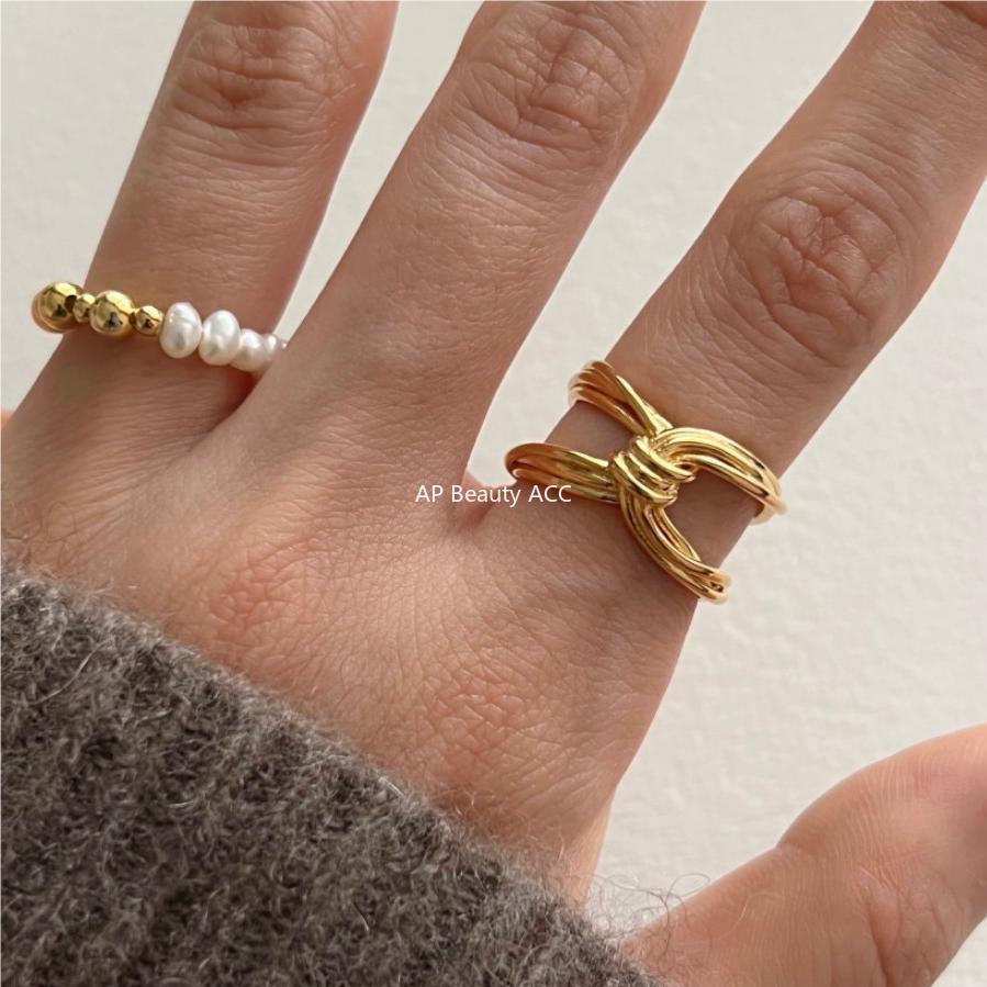 F관 - 925 실버 매듭 오픈형 반지 [J1825] 25.10-4