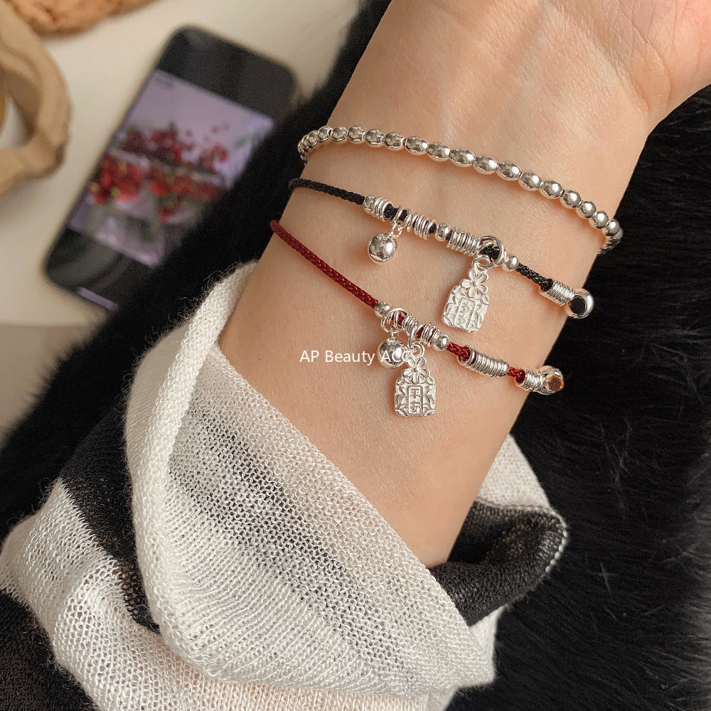 A관 - 925 실버 강아지 코끼리 펜던트 스트랩 팔찌 [1603-1605-1606] 25.11-2