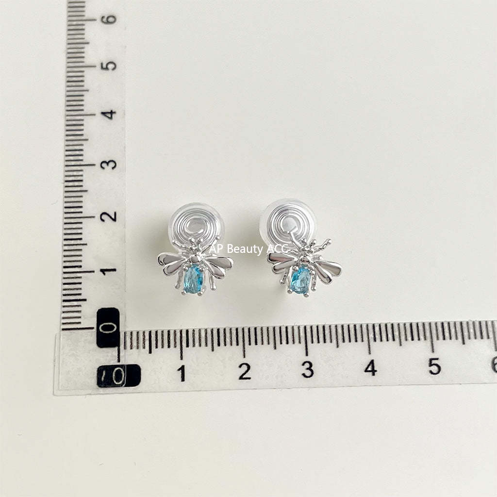 C관 - 큐빅 레진 진주 무피어싱 나선형 이어커프 귀걸이 [EJ0203F] 25.02-3