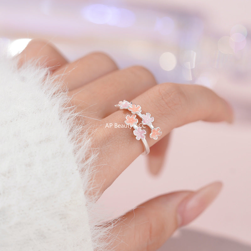 B관 - 999 실버 플라워 디자인 오픈형 반지 [YC3658R_1 YC4535R_1] 25.11-2