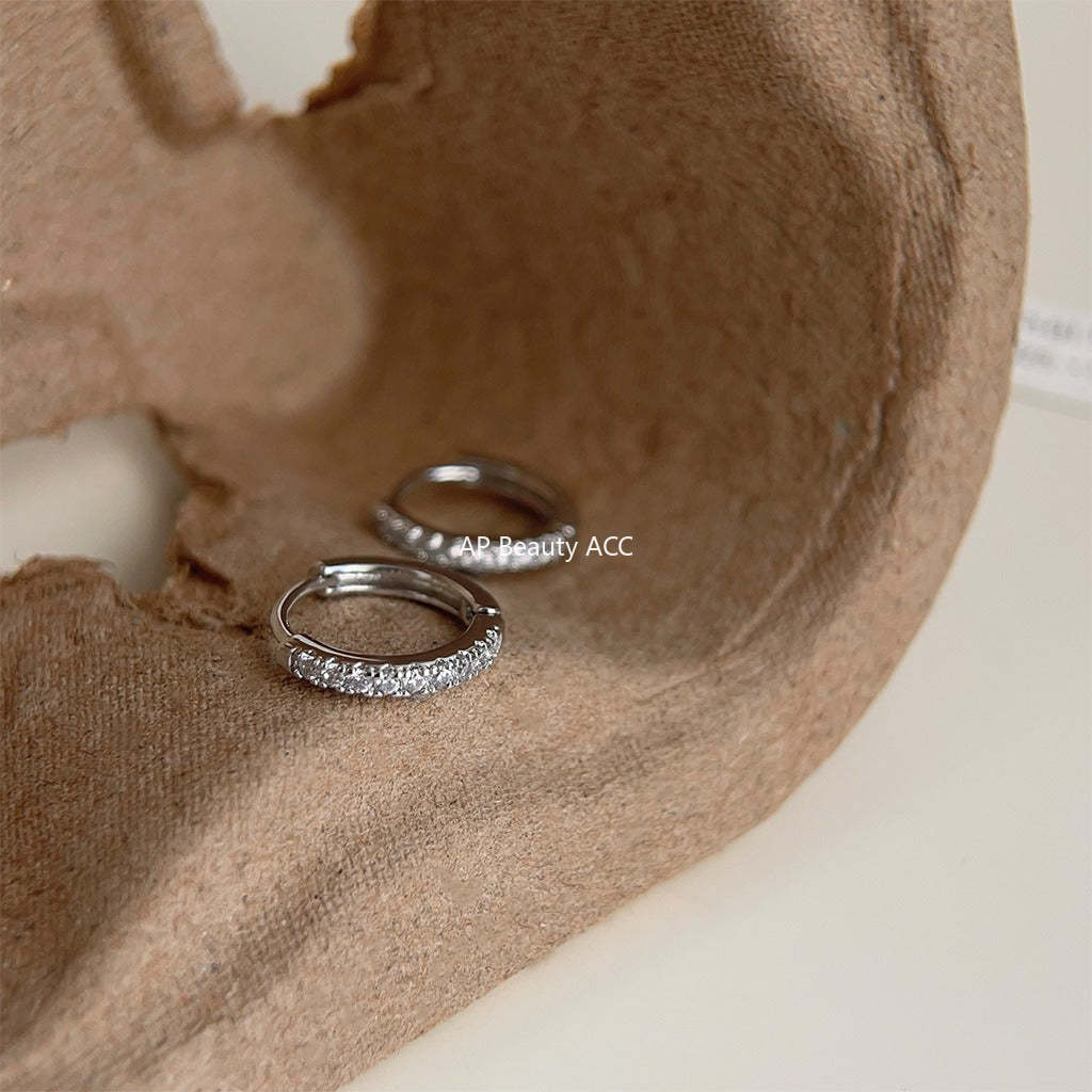 C관 - 미세 큐빅 장식 귀걸이 데일리 귀걸이 [3608-3609] 24.01-4