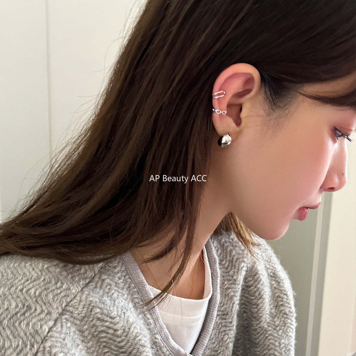 A관 - 925 은침 볼형 귀걸이 [EH-1782] 24.12-4
