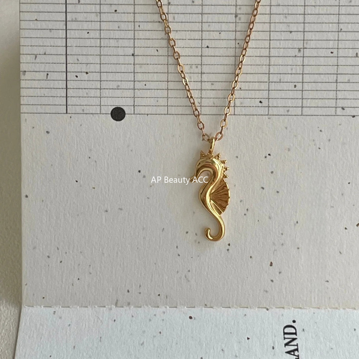 F관 - 925 실버 해마 펜던트 목걸이 [B1379] 25.10-2