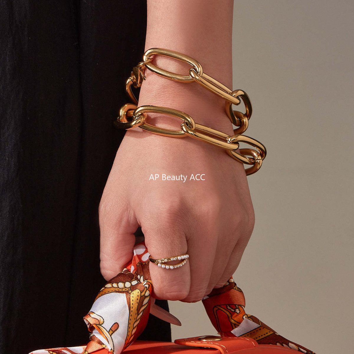 D관 - 체인 디자인 스테인리스 스틸 목걸이 팔찌 [TXP468-TXE468] 25.11-3