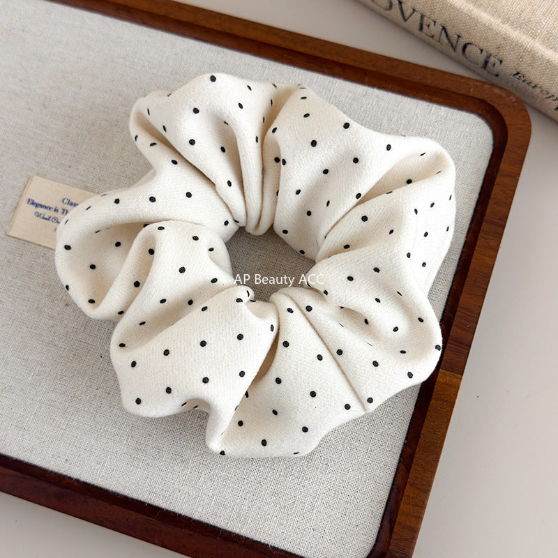 E관 - 부드러운 도트 패브릭 곱창 헤어밴드 [27581] 25.10-3