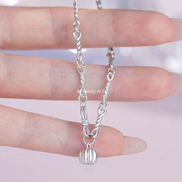 B관 - 999 실버 호박 펜던트 팔찌 [YC4779SL_1] 25.10-5