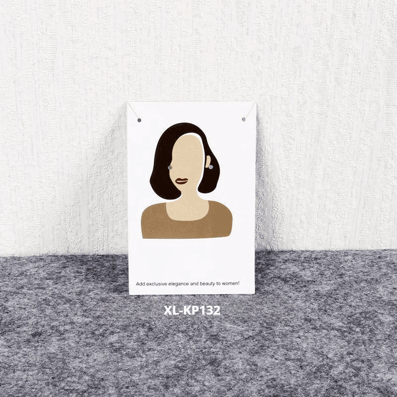 액세서리 부자재 - [6x9cm] 목걸이 귀걸이 포장지 200장 얼굴 그림 두꺼운 코팅지 OPP 별도구매 [GF03]