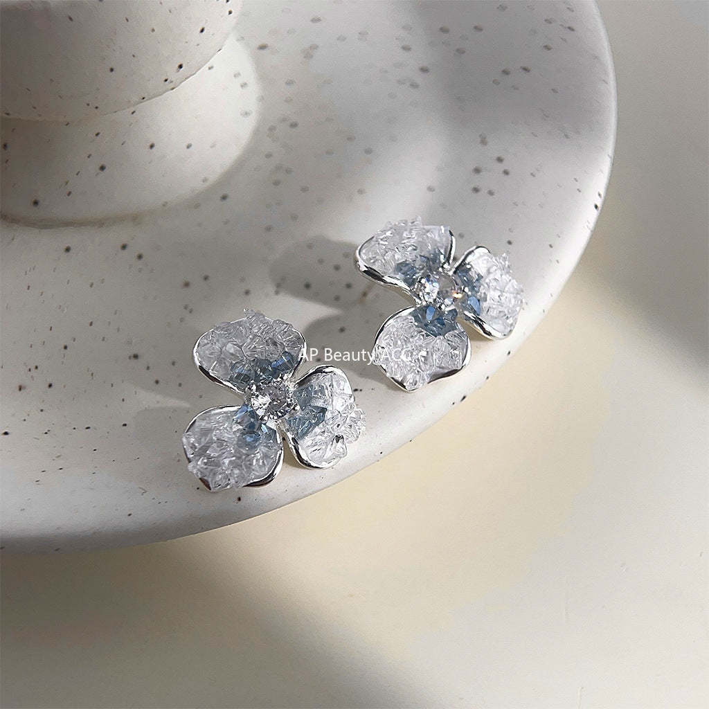 C관 - 유리 크리스탈 색상 전환 디테일 귀걸이 [4277] 24.06-2