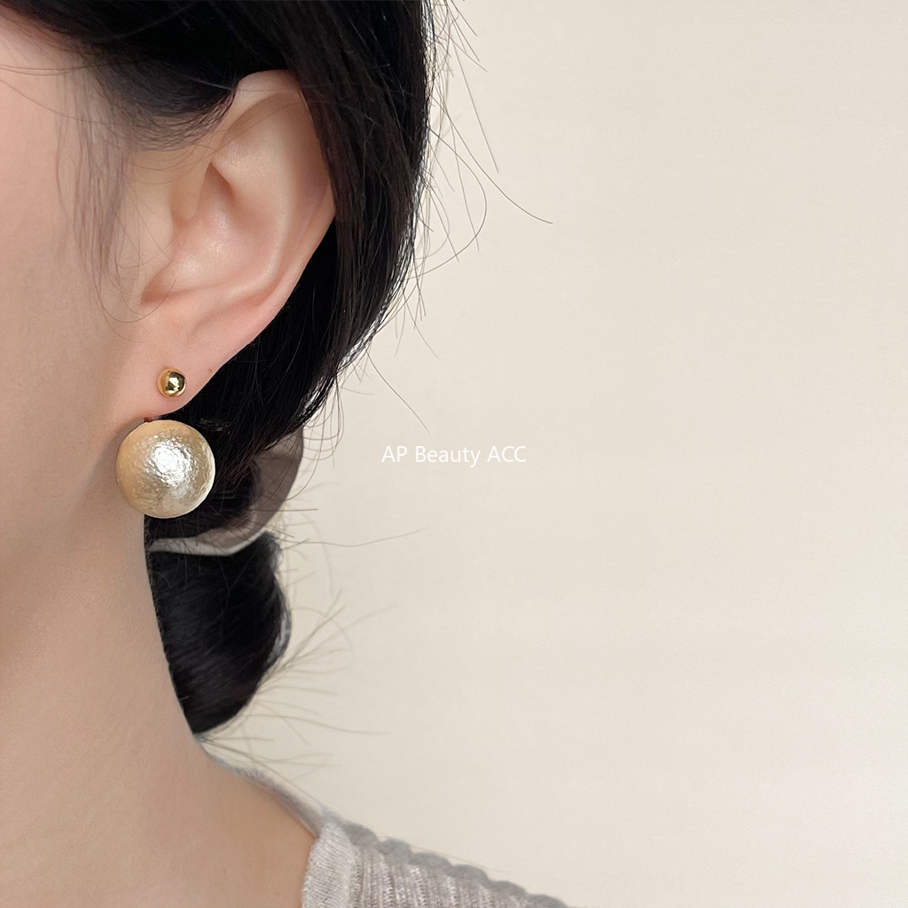 C관 - 진 코튼펄 고급스러운 14K 도금 두 가지 스타일 귀걸이 [3888-3889] 24.06-4