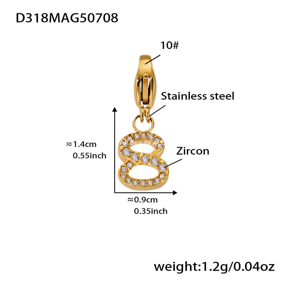 D관 - 스테인리스 스틸 DIY 다중 펜던트 팔찌 목걸이 [E670] 25.09-4