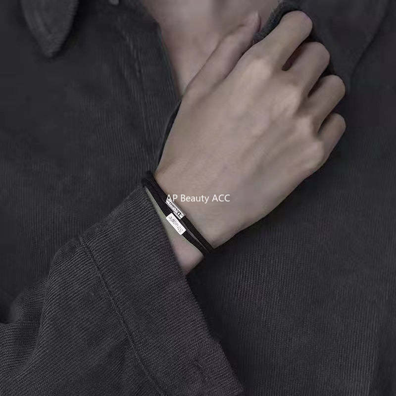 G관 - 동기 부여 알파벳 더블 스트랩 남성용 팔찌 [S209] 24.11-2