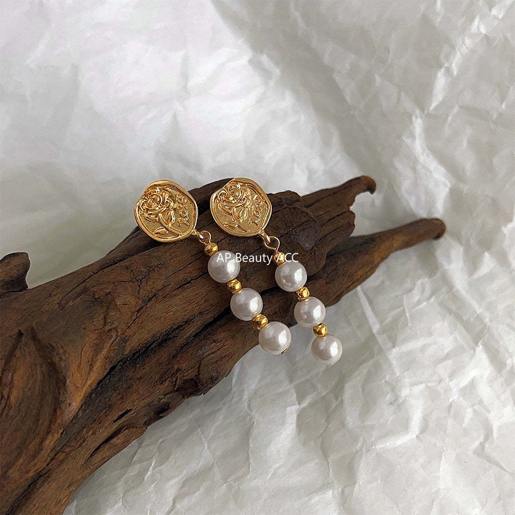 C관 - 가느다란 체인 14K 도금 감각적 귀걸이 [4134] 24.06-1