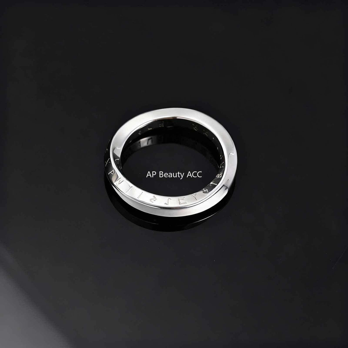 G관 - 스테인리스 스틸 바이킹 룬 문자 뫼비우스 반지 [RC-999] 25.12-2